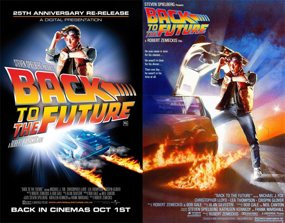 back to the future poster new and old back to the future poster new and old