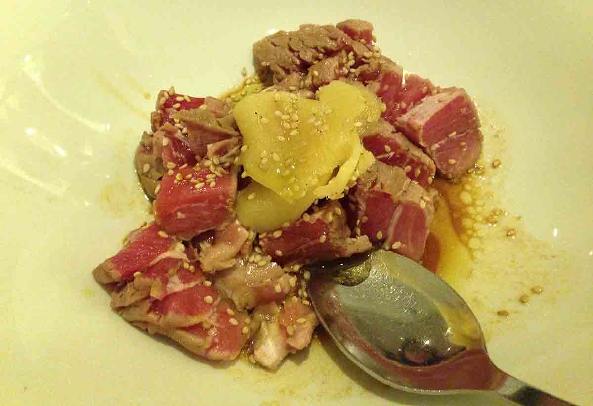 Noélia e Jerónimo Bife de Atum Braseado
